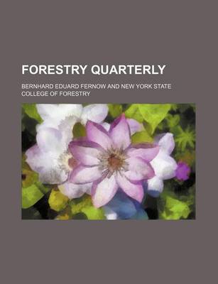 Book cover for Forestry Quarterly (Volume 2)