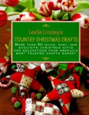 Book cover for Leslie Linsley's Country Christmas Crafts