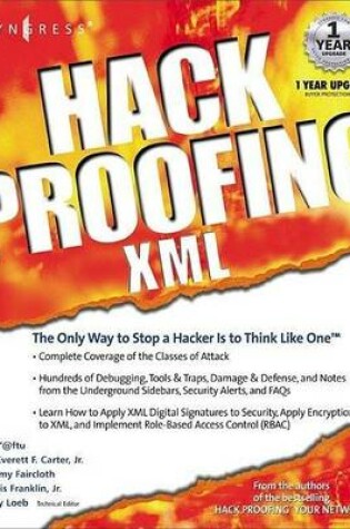 Cover of Hack Proofing XML