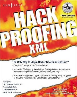 Book cover for Hack Proofing XML