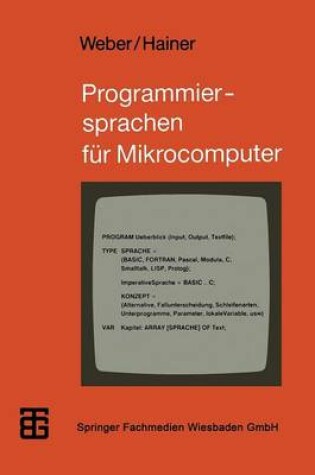 Cover of Programmiersprachen Fur Mikrocomputer