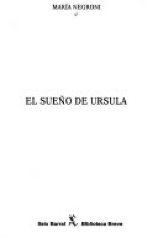 Cover of El Sue~no de Ursula