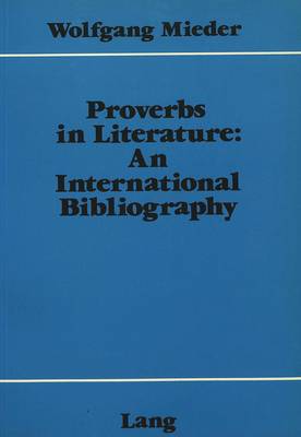 Book cover for Proverbs in Literature