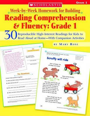 Cover of Week-By-Week Homework for Building Reading Comprehension & Fluency: Grade 1