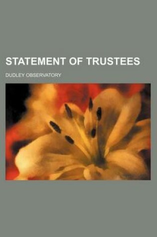 Cover of Statement of Trustees