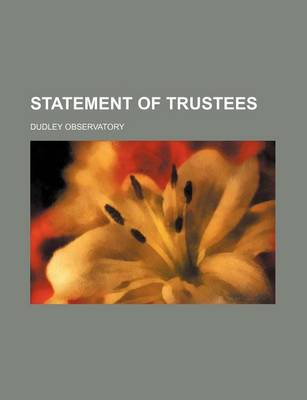 Book cover for Statement of Trustees