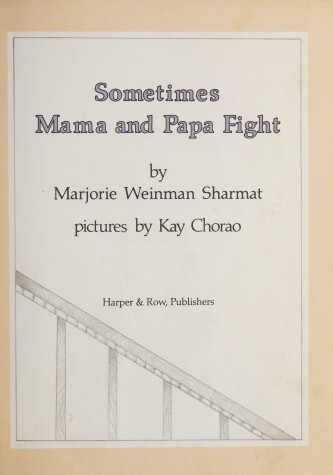 Book cover for Sometimes Mama and Papa Fight