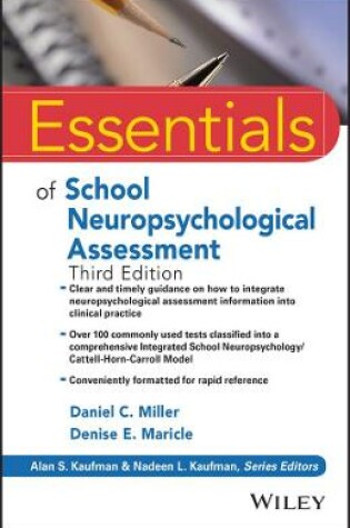 Cover of Essentials of School Neuropsychological Assessment