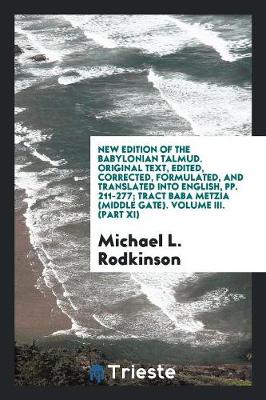 Book cover for New Edition of the Babylonian Talmud