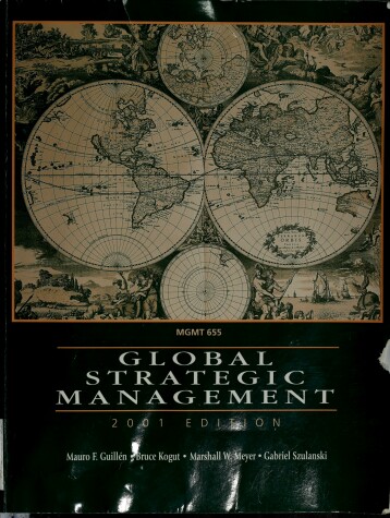 Book cover for Global Strategic Management