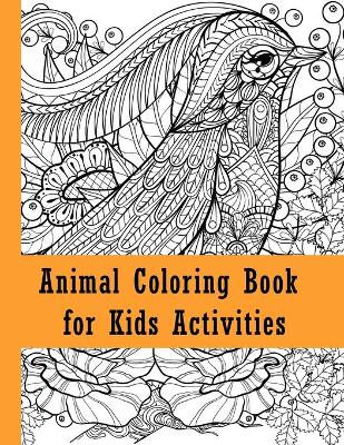 Book cover for Animal coloring book for kids activities