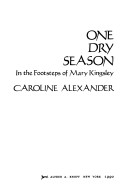Book cover for One Dry Season