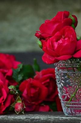 Book cover for Beautiful Red Roses in a Cup Journal