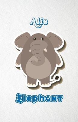 Book cover for Alia Elephant A5 Lined Notebook 110 Pages
