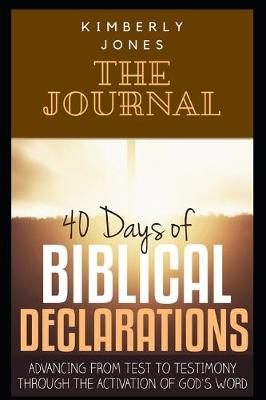 Book cover for 40 Days of Biblical Declarations Reflections Journal