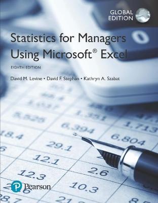 Book cover for Statistics for Managers Using Microsoft Excel, Global Edition plus MyStatLab with Pearson eText, Global Edition
