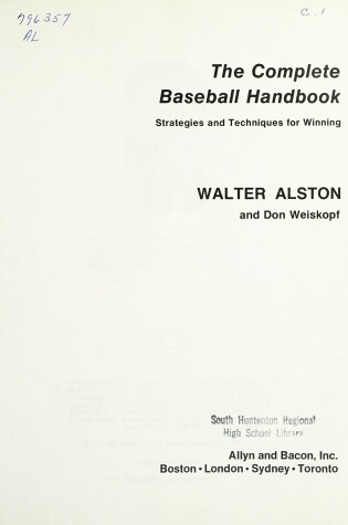 Cover of The Complete Baseball Handbook