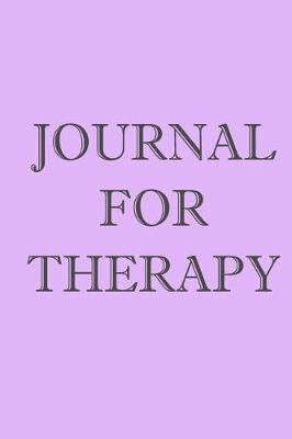 Book cover for Journal For Therapy