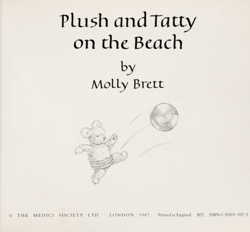 Book cover for Plush and Tatty on the Beach