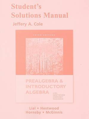 Book cover for Student Solutions Manual for Prealgebra and Introductory Algebra