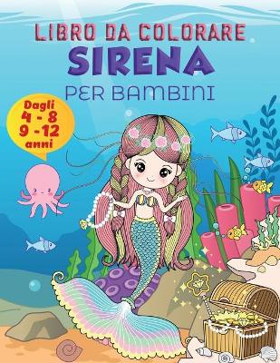 Book cover for Libro da colorare sirena per bambini 9-12 anni