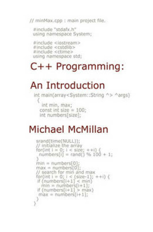 Cover of C++ Programming