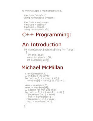 Book cover for C++ Programming