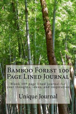 Book cover for Bamboo Forest 100 Page Lined Journal