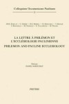 Book cover for La lettre a Philemon et l'ecclesiologie paulinienne. Philemon and Pauline Ecclesiology