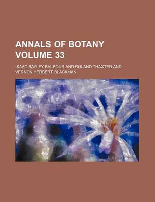 Book cover for Annals of Botany Volume 33