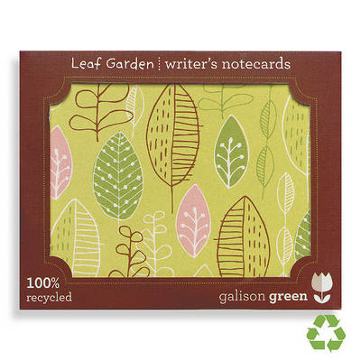 Book cover for Leaf Garden Writer's Notecards