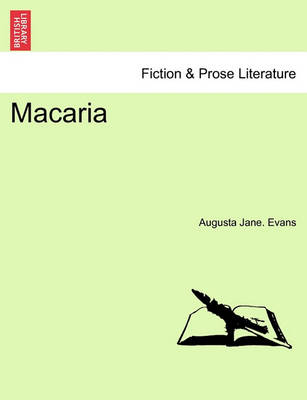 Book cover for Macaria. Vol. II