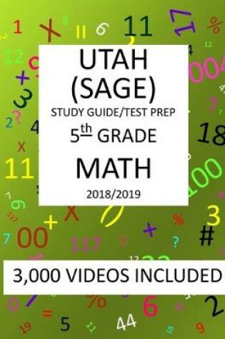 Cover of 5th Grade UTAH SAGE, 2019 MATH, Test Prep