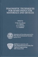 Cover of Proceedings of the Electrochemical Society Symposium on Diagnostic Techniques for Semiconductor Materials and Devices