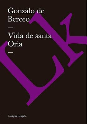 Book cover for Vida de Santa Oria