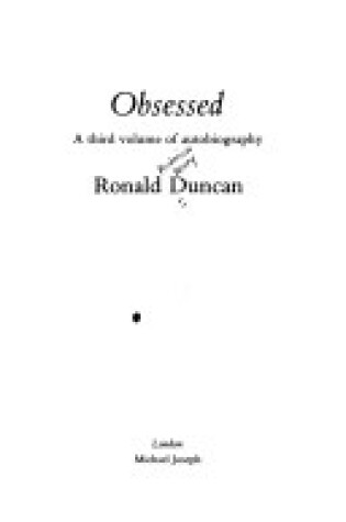 Cover of Obsessed