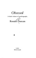 Book cover for Obsessed