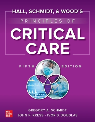 Book cover for Hall, Schmidt, and Wood's Principles of Critical Care, 5e