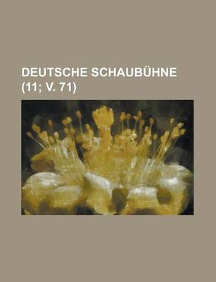 Book cover for Deutsche Schaubuhne (11; V. 71 )