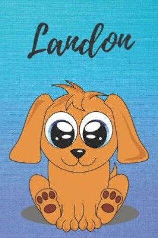 Cover of Landon dog coloring book / notebook / journal / diary