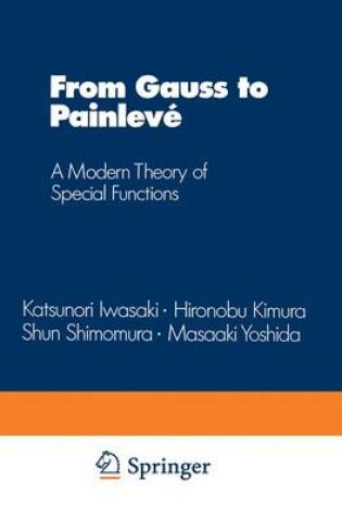 Cover of From Gauss to Painlevae