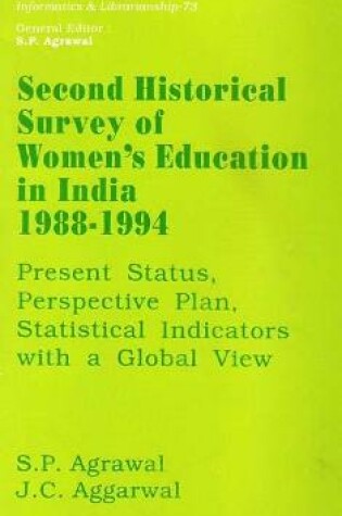 Cover of Second Historical Survey of Women's Education in India 1988-1994