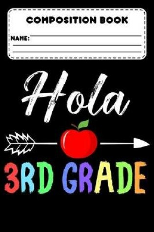 Cover of Composition Book Hola 3rd Grade