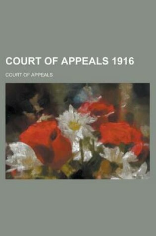 Cover of Court of Appeals 1916