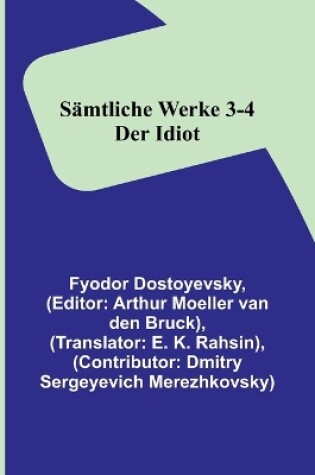 Cover of Sämtliche Werke 3-4