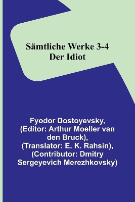 Book cover for Sämtliche Werke 3-4