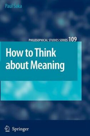 Cover of How to Think about Meaning