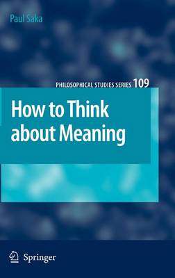 Cover of How to Think about Meaning