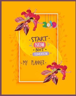 Cover of Start Now Not Tomorrow My Planner