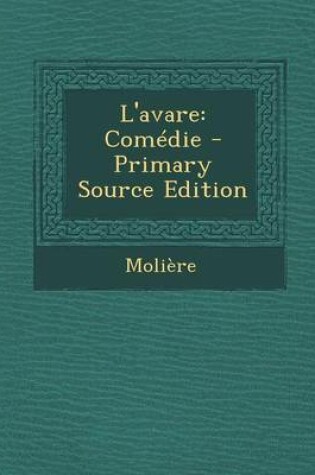 Cover of L'Avare